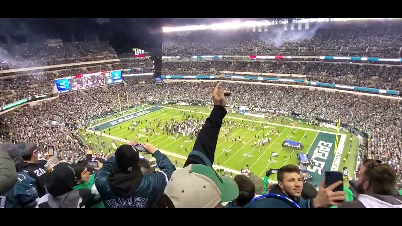 Eagles win going to Super Bowl LVII. Final minutes at The Linc. On ...