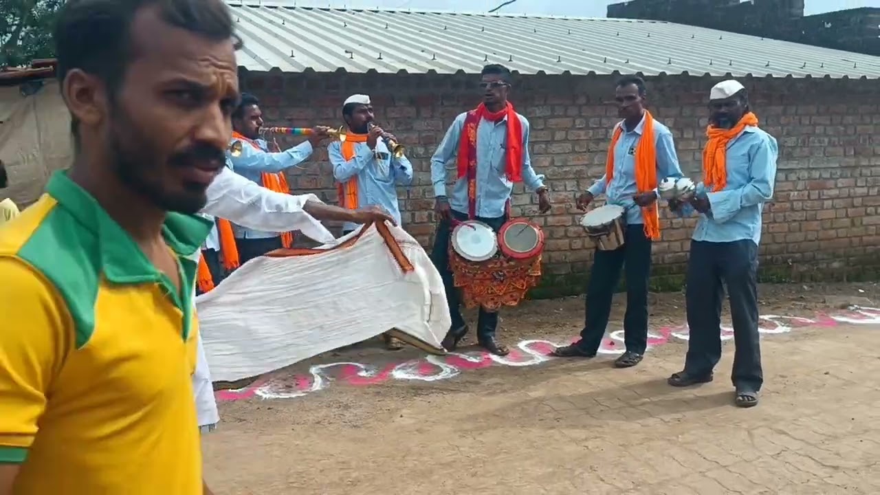 जामशेत संबळकर वंजारी आदिवासी दिन Sambal party jamshet madhav bagul