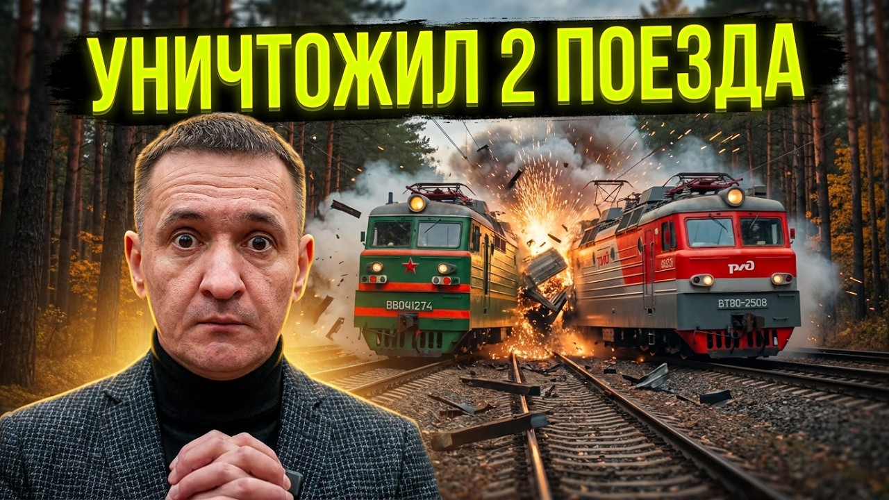 Ошибки машиниста Жидкова - Икорец - Битюг - Уничтожил 2 Поезда