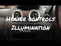 Citroen C3 Heater Controls Illumination Fix : Replace Light Bulbs