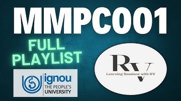 MMPC001 Management Functions and Organisational Processes | IGNOU MBA | Learning Session with RV |