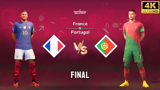 FIFA 23 - France vs Portugal | Mbappe vs Ronaldo | FIFA World Cup Final Match [4K60]