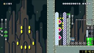 [SMM] sKill: Saber´s POW Cavern by Saber1658 (First Clear!)