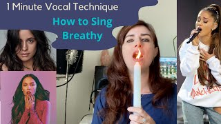 How To Sing with a Breathy, Airy Tone - 1 Minute Vocal Technique - Your Online Singing Coach screenshot 5