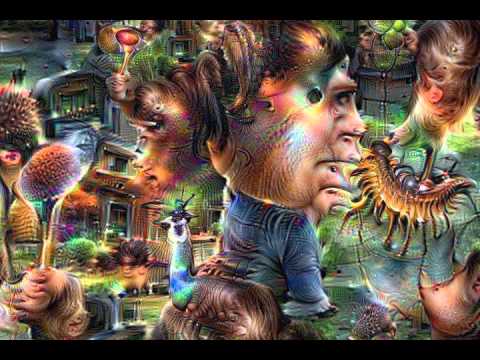 recursive deep dream starting from a completely black frame