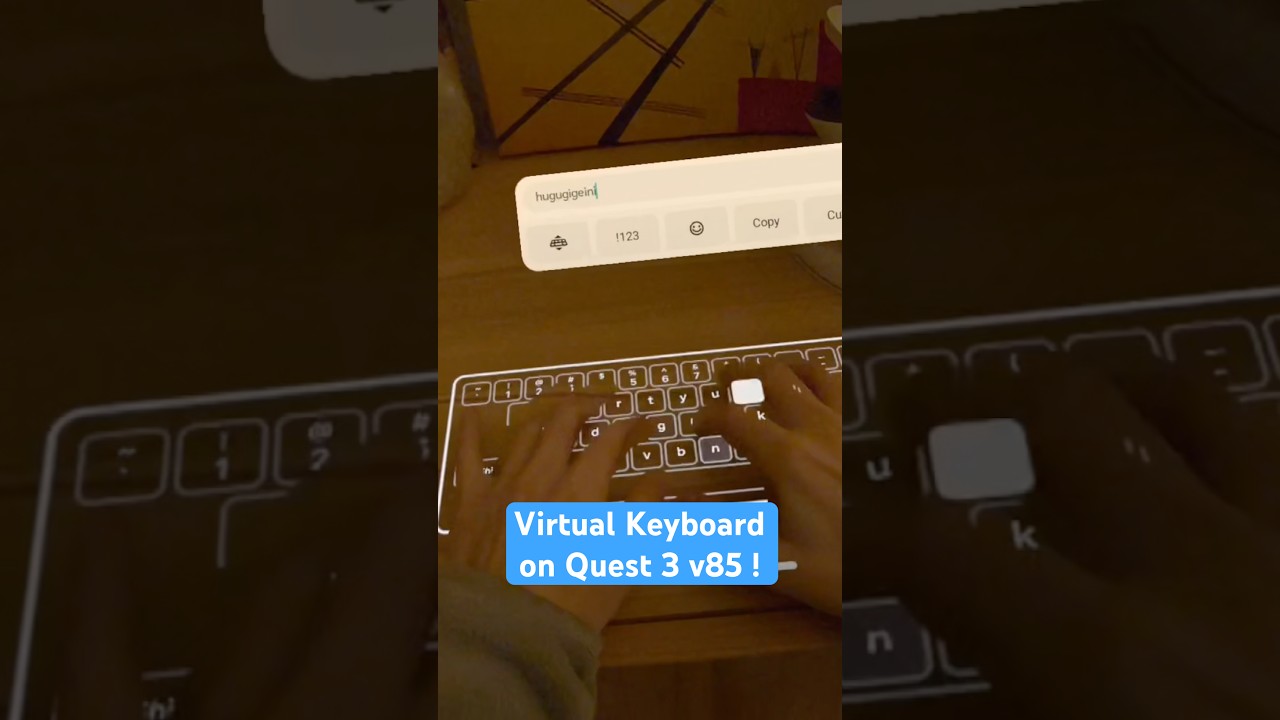 Virtual Keyboard on Meta Quest 3 v85 