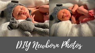DIY Newborn photos | At home newborn photoshoot tips