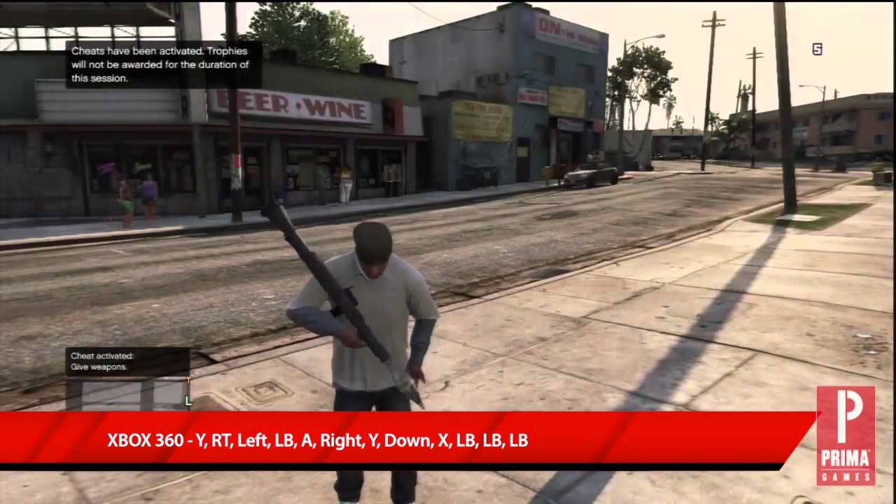 GTA 5: Give All Weapons Cheat - XBOX 360 & PS3! 