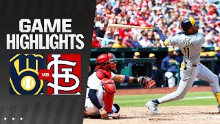 Brewers vs. Cardinals Game Highlights (4/20/24) | MLB Highlights