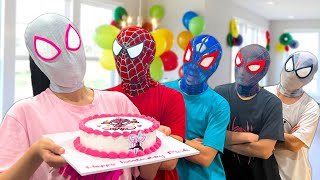 PRO 5 SPIDER-MAN Team || Help Everyone On Spider-Girl Birthday ( Action in Real Life ) by Follow Me