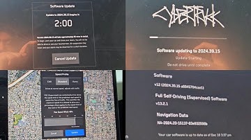 Tesla Cybertruck Software Update 2024.39.15 v12 Full Self-Driving  (Supervised) Software v13.2.1
