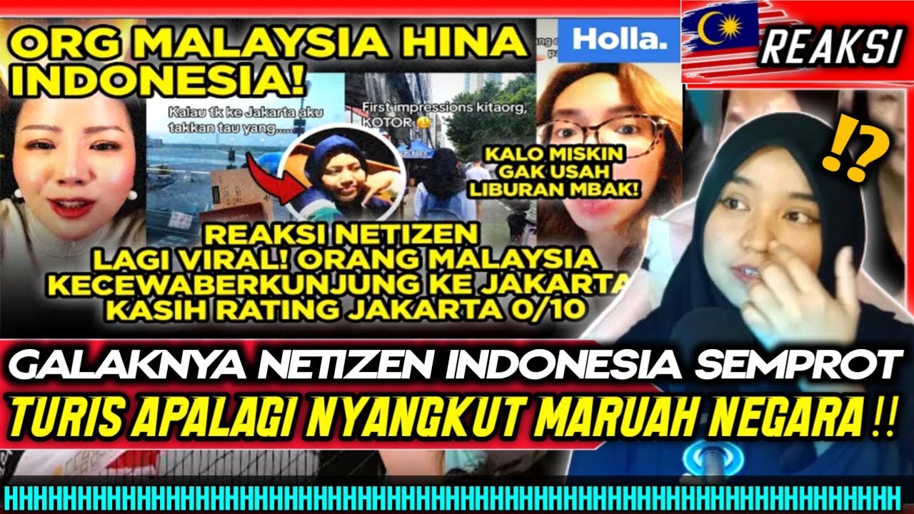 REAKSI NETIZEN INDONESIA KETIKA TURIST MALAYSIA  HINA INDONESIA 🇮🇩🇲🇾