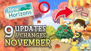 Animal Crossing New Horizons 9 UPDATES CHANGES in November 2022 Details Tips You Should Know