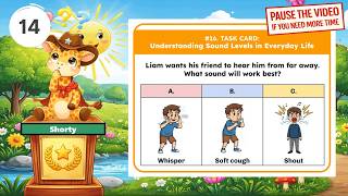 TEKS Science 2nd Grade - 2.8B: Understanding Sound Levels in Everyday Life (Task Card)
