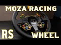 MOZA Racing RS Leather Wheel Sim Racing Setup