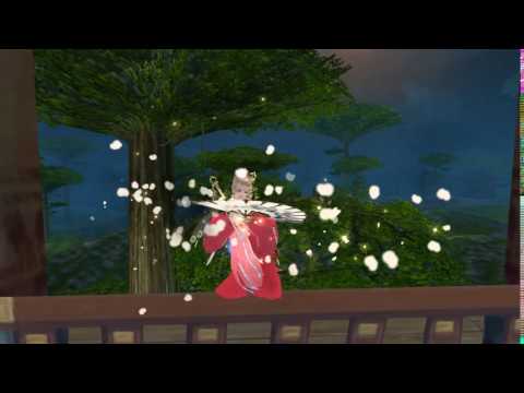 【劍三】七周年專屬特效背掛【江湖畫扇】-暗香疏影 with秀蘿