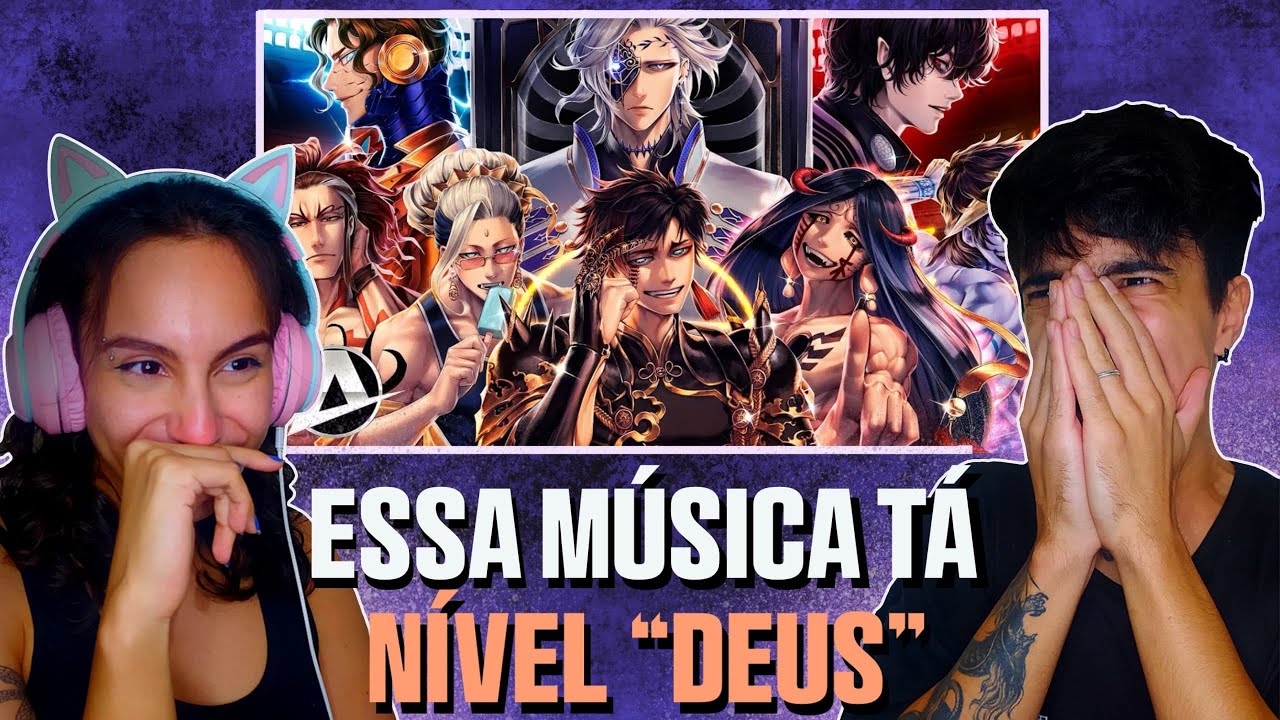 (CASAL REAGE) REACT - ANIRAP ♪ Ragnarok 2 (Shuumatsu no Valkyrie) | Deuses VS Humanos | URT