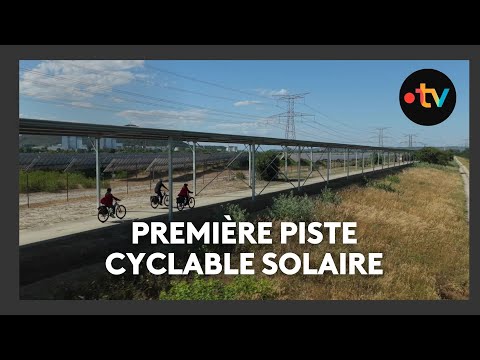 La première piste cyclable solaire de France vient de voir le jour dans le Vaucluse