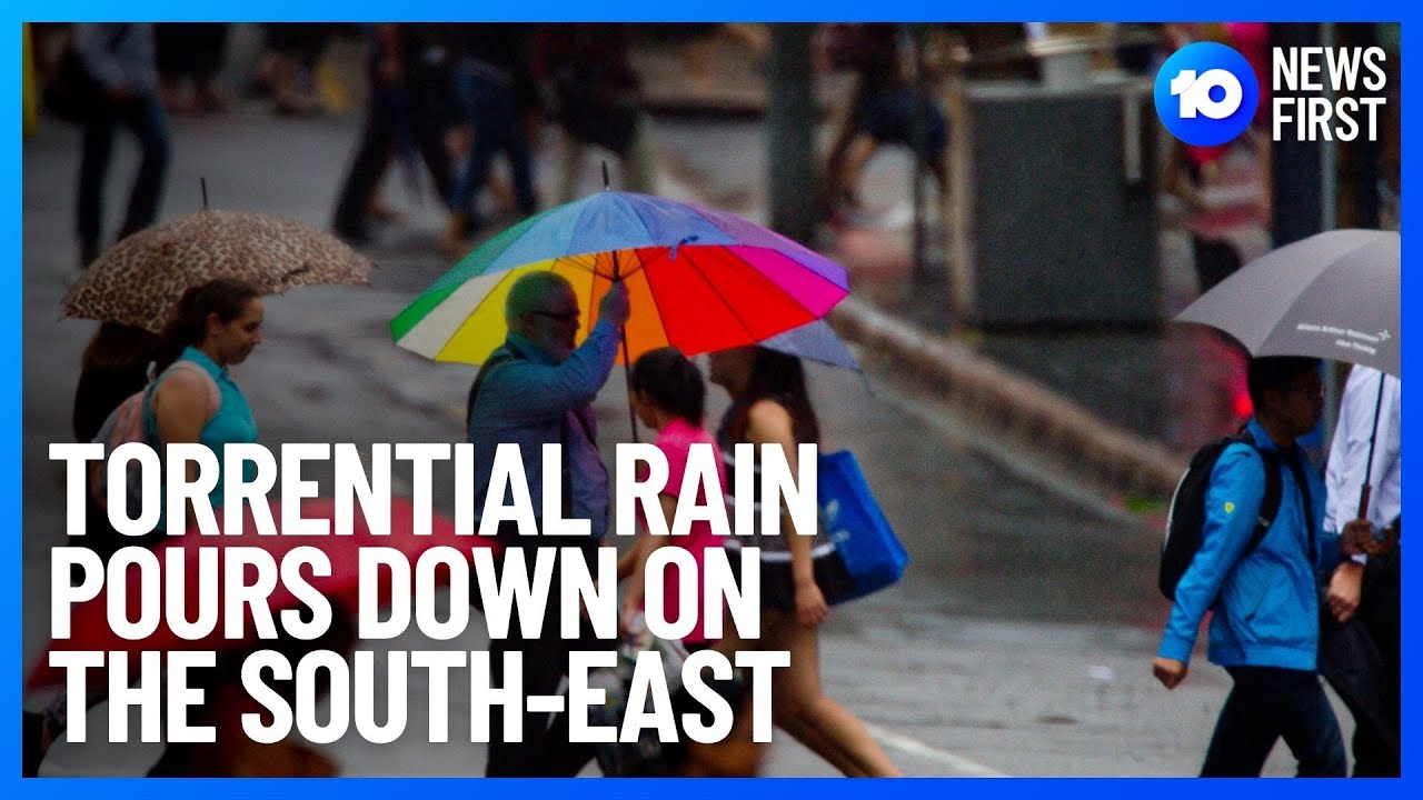 South East Queensland Faces Torrential Rain | 10 News First - YouTube