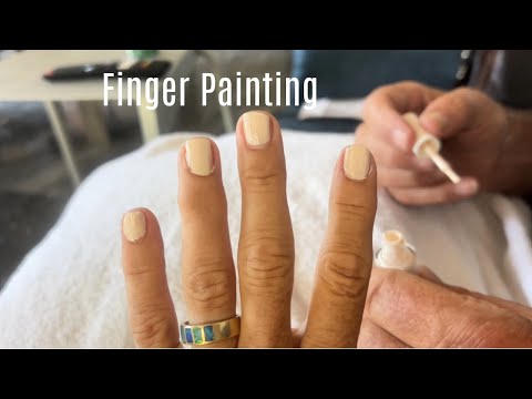 Day 37 P2 - Artistic Sam - nail painting 😂
