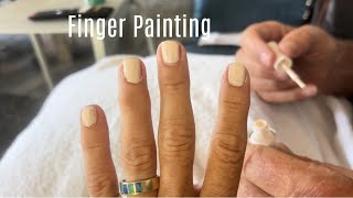 Day 37 P2 - Artistic Sam - nail painting 😂