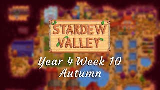 Stardew Valley Year 4 Week 10 (Autumn) - Relaxing Gameplay | Longplay | No Commentary