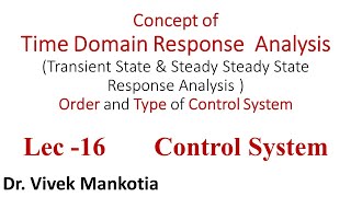 Time  Domain Response Analysis  Type and Order of System: Lec-16