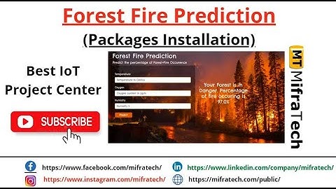 Forest Fire Prediction (Packages Installation) - Mifratech#bestdatascienceprojects#bestmlprojects
