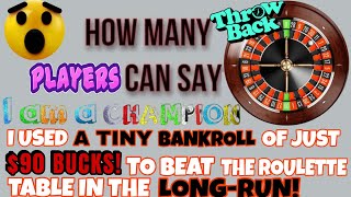 .THIS REALLY WORKS!.. USED A TINY BANKROLL OF JUST  $90 BUCKS TO BEAT ROULETTE IN THE LONG RUN!😋😇 screenshot 3
