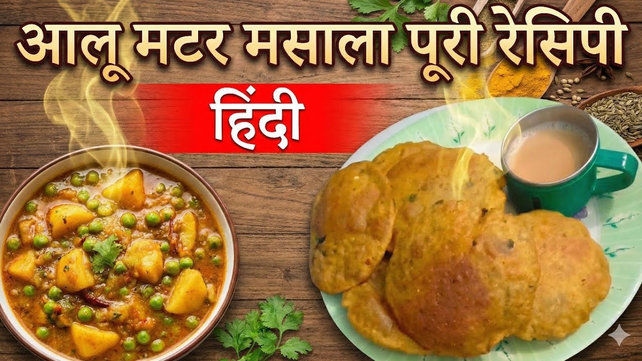 Recipe | How to make Aloo Matar Masala puri?? 😋😋😋 