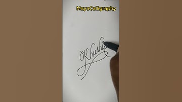 Comment your name | Khushi in cursive  #calligraphy #handwriting#shorts