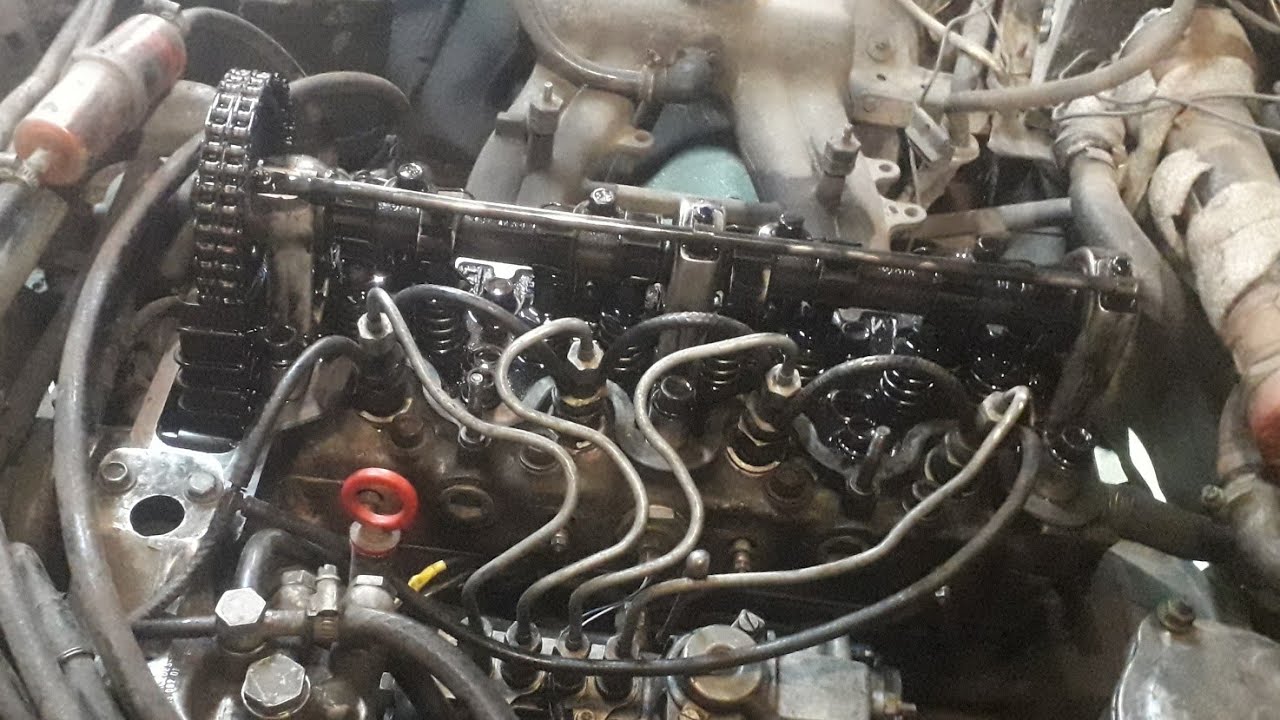 Регулировка клапанов OM 616#MB W123 240D - YouTube