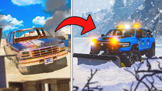 Repairing ABANDONED Snow Plow Truck in GTA 5!