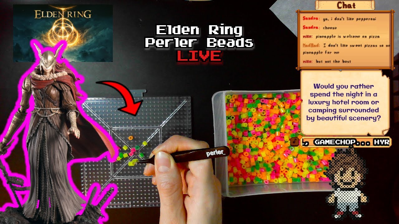 Elden Ring Malenia Perler Beads LIVE - YouTube