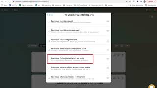 Download A Csv Report