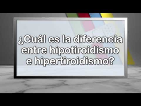 Vídeo: Diferencia Entre Hipotiroidismo E Hipertiroidismo