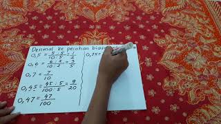 Video ini berisi cara mengubah bilangan pecahan desimal ke biasa
paling sederhana untuk kelas 5 sd kurikulum 2013 revisi semester 1.