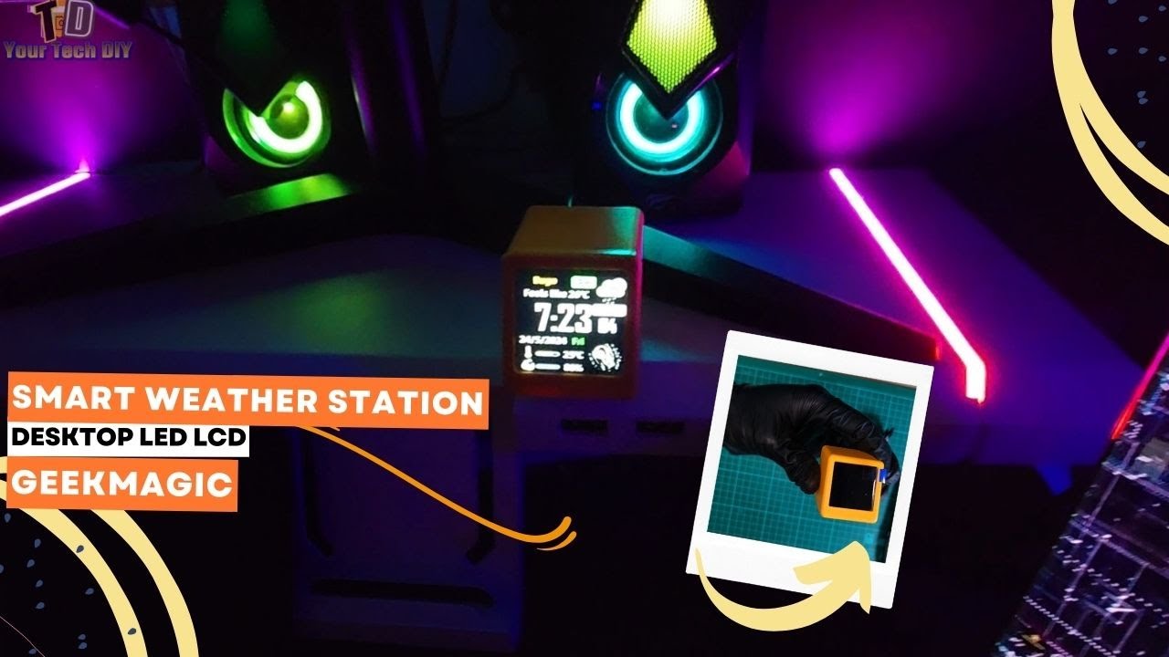 Smart Weather Station Desktop | GeekMagic | LED - YouTube
