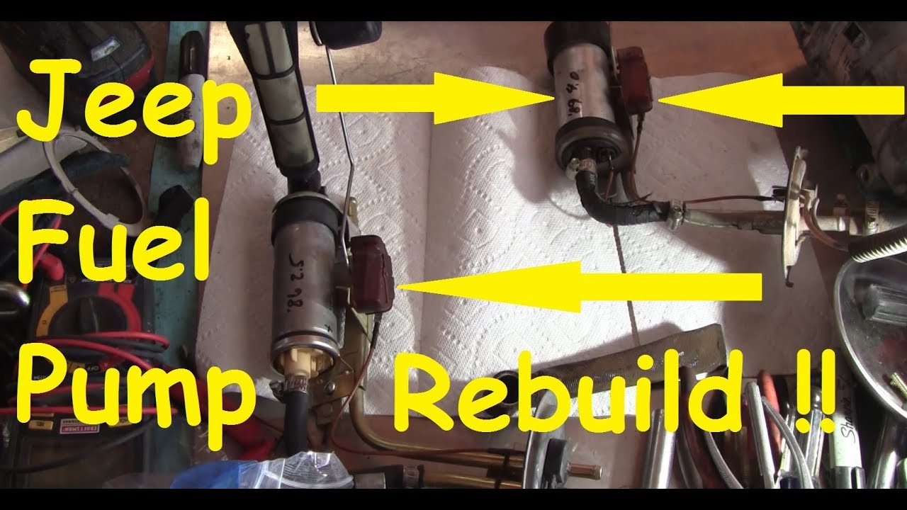 1986 Jeep XJ Fuel pump Rebuild/Repair. YouTube