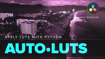 Apply a LUT automatically to all clips in the timeline with Python in DaVinci Resolve.
