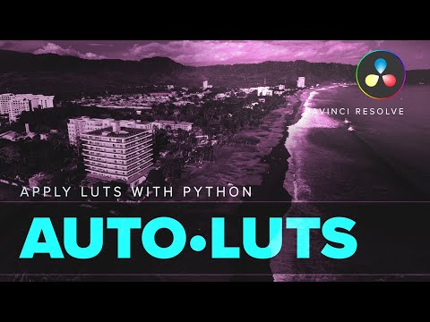 Apply a LUT automatically to all clips in the timeline with Python in DaVinci Resolve.