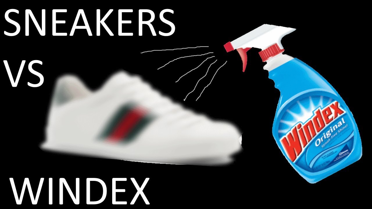 Use windex to clean patent leather shoes and make them all shiny again.