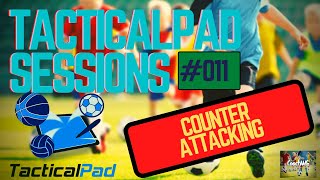 TacticalPad Football Coaching Sessions | Counter Attacking | #011
