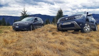 VW Tiguan vs Dacia Duster Forest Offroad