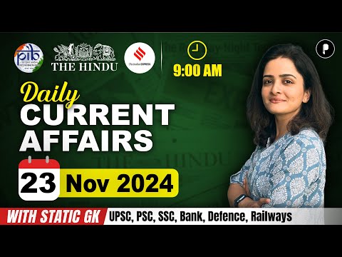 23 November Current Affairs 2024 | Daily Current Affairs | Current Affairs Today