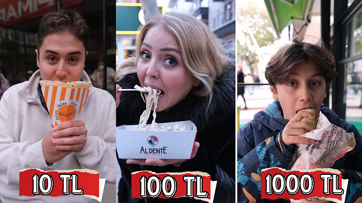 10 TL Vs. 100 TL Vs. 1000 TL'lik Öğle Yemeği