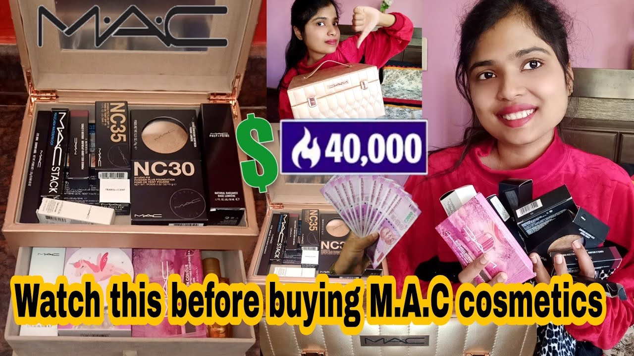MAC cosmetics worth ₹40,000 Top 10 MAC products with price Full face MAC Makeup products