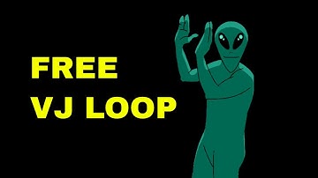 Free 4K VJ Loop - Dancing Alien