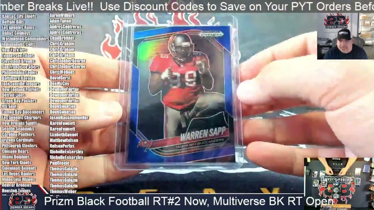 2025 Panini Prizm Black Football Random Team #2 3 Box Break 4 8 26