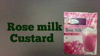 Rose Milk Custard!!!!Custard With Rose Milk Mix!!
